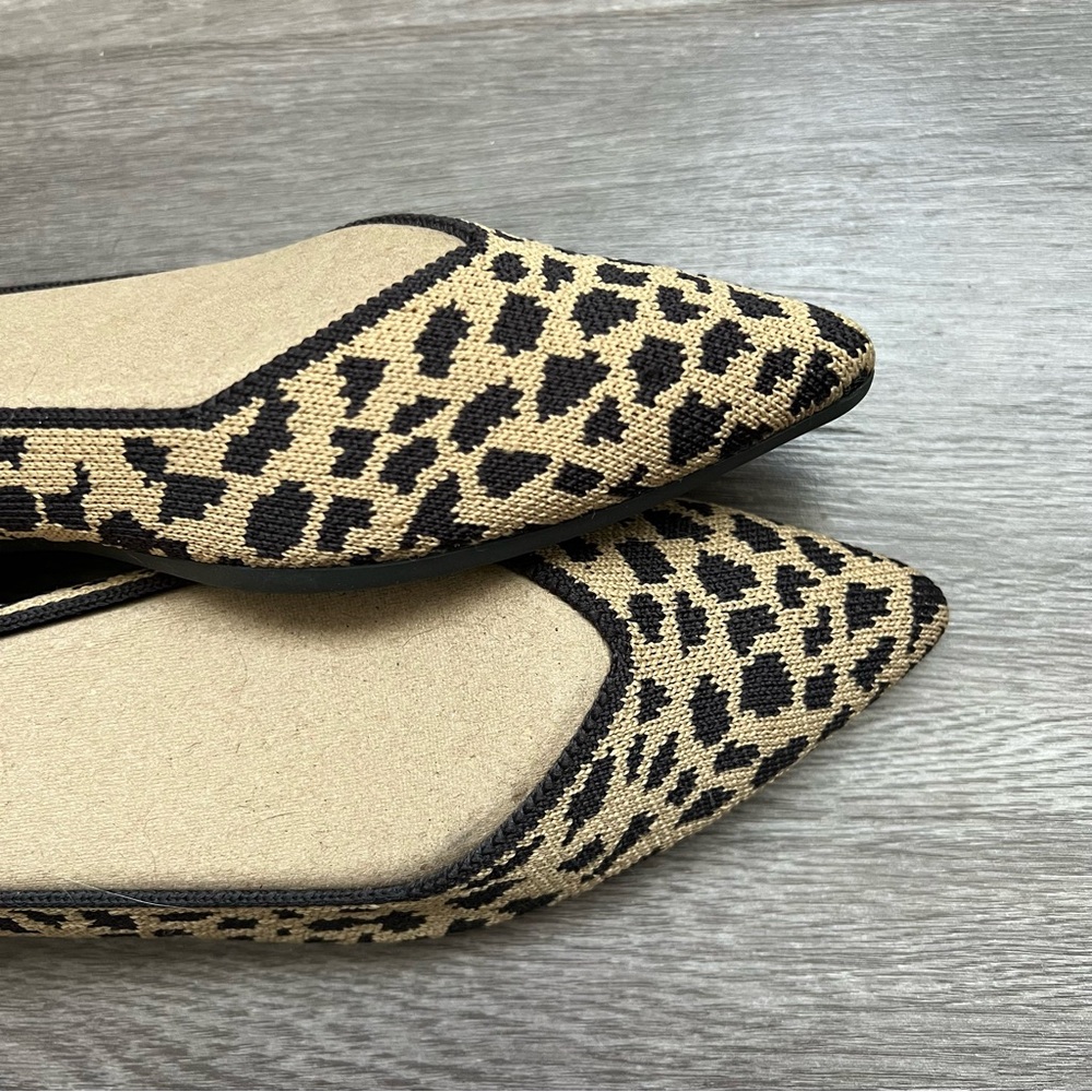 Rothy’s The Point Flats Leopard Print Size 6 - image 8